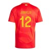 Officiële Voetbalshirt Spanje Joselu 12 Thuis EK 2024 - Heren